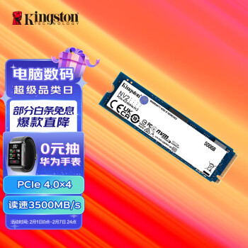Kingston 金士顿 NV2 NVMe M.2 固态硬盘 500GB