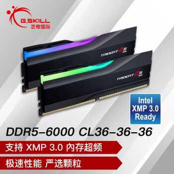 G.SKILL 芝奇 幻锋戟 DDR5 6000MHz 台式机内存条 32GB（16Gx2）套装 RGB灯条