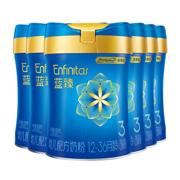 ENFINITAS 蓝臻 美赞臣（Enfamil）蓝臻幼儿配方奶粉 3段（12-36个月 荷兰进口 ）820克 6罐 1448元