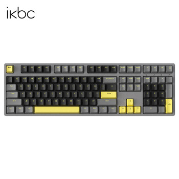 ikbc C104 104键 2.4G 无线机械键盘 黑色 Cherry红轴 无光