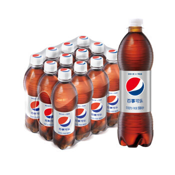 有券的上：pepsi 百事 可乐 Pepsi 轻怡 无糖零卡汽水 碳酸饮料整箱装 500ml*12瓶 23.82元（需买3件，共71.45元，双重优惠）