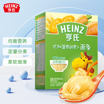 Heinz 亨氏 优加系列 婴儿营养面条 胡萝卜味 252g