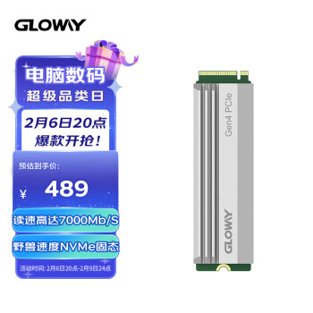 GLOWAY 光威 Ultimate M.2接口 SSD固态硬盘 1TB（PCIe 4.0 x4）