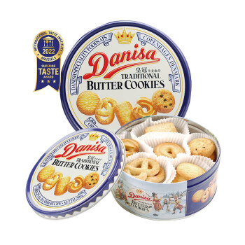 皇冠danisa丹麦曲奇饼干200g休闲儿童零食早餐印尼进口食品