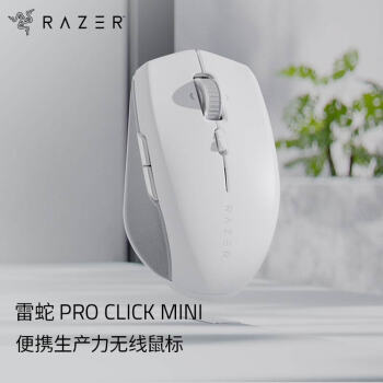 RAZER 雷蛇 Pro Click Mini 2.4G蓝牙 双模无线鼠标 16000DPI 白色
