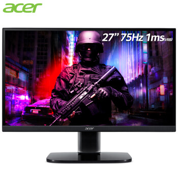 acer 宏碁 KA272 27英寸75Hz FreeSync窄边框全高清电竞显示器