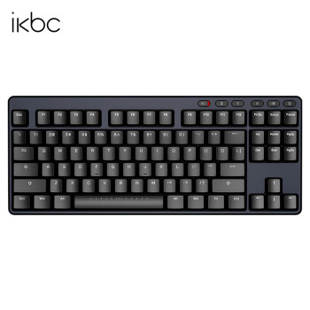 ikbc S200无线键盘机械键盘 黑色无线2.4G87键青轴