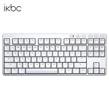 ikbc S200 87键 2.4G无线机械键盘 白色 TTC矮红轴 无光