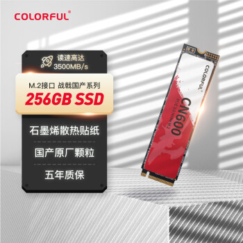 COLORFUL 七彩虹 战戟M.2 CN600 NVMe M.2 固态硬盘 256GB（PCI-E3.0）