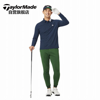 泰勒梅 高尔夫球衣男士长袖POLO衫 高尔夫T恤打底衫 高尔夫服装N92399 深蓝色L