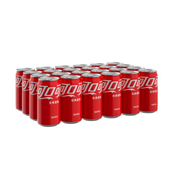 可口可乐 汽水 碳酸饮料 200ml*24罐 年货装 迷你摩登罐