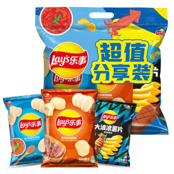 lays乐事薯片组合装3口味168g1358元