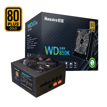 Huntkey 航嘉 WD850K全模组 金 /全电压/LLC+DC-DC/RTX4070）