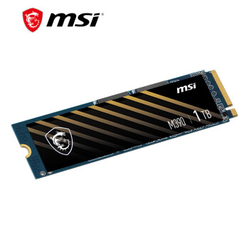 MSI 微星 黑竞系列 SPATIUM M390 NVMe M.2 固态硬盘 1TB（PCl-E3.0）