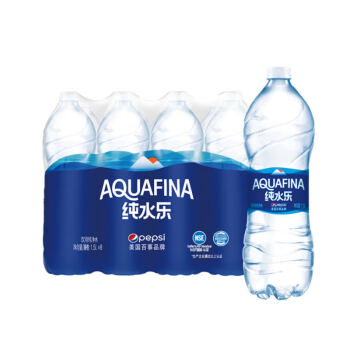 pepsi 百事 AQUAFINA 纯水乐 饮用纯净水 1.5L*8瓶 16.11元