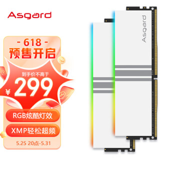 Asgard 阿斯加特 女武神瓦尔基里系列 DDR4 3200 台式机内存条  16GB(8Gx2)套装 RGB灯条