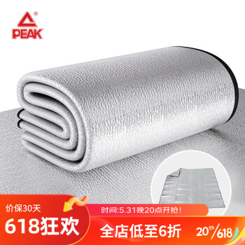 PEAK 匹克 防潮垫户外露营公园游玩野餐布加厚防水防潮双面铝膜睡垫2m*2m