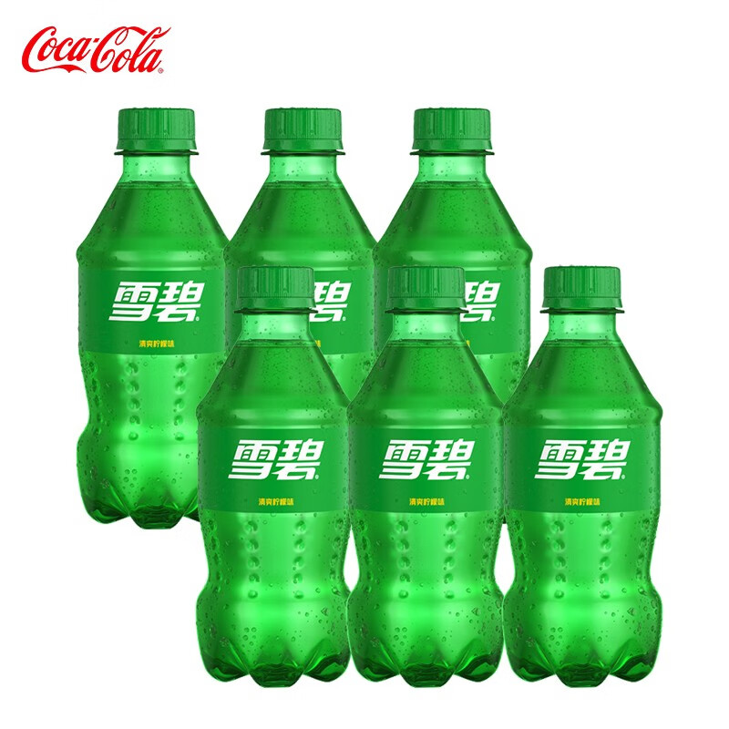 雪碧sprite檸檬味汽水碳酸飲料整箱裝300ml6瓶490元包郵