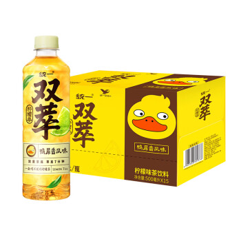 统一双萃柠檬茶500ml15瓶整箱装新老包装随机发货