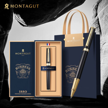 MONTAGUT 梦特娇 礼遇系列 拔帽宝珠笔 黑色 0.5mm 单支装