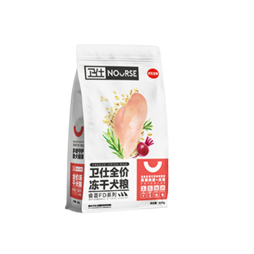 京东PLUS：NOURSE 卫仕 食荟FD系列 鸡肉味全犬全阶段狗粮 400g 4.61元