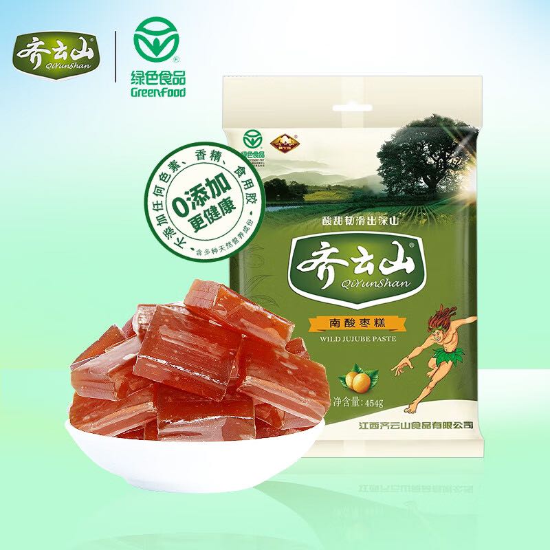 齐云山 南酸枣糕 454g/袋 江西特产蜜饯果干绿色食品休闲健康零食 20元