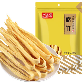 京荟堂 南北干货 腐竹228g 手工制作黄豆制品 火锅凉拌 豆皮腐皮