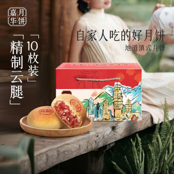 jiahua food 嘉华食品 嘉华月饼 云腿月饼 800g 10个装