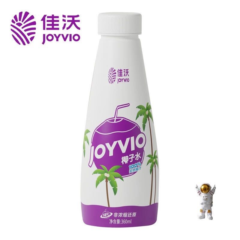 JOYVIO 佳沃 100%椰子水 泰国进口NFC椰青果汁360ml/瓶 12瓶装 券后57.8元