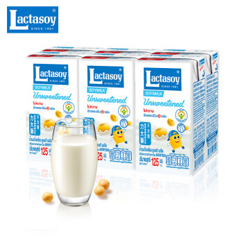 Lactasoy 力大狮（Lactasoy）豆奶植物奶蛋白饮料125ml*6力大狮无糖豆奶营养早餐奶