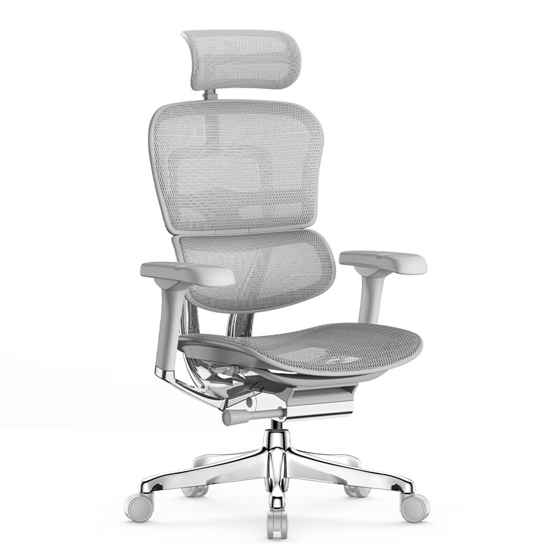 30日20点：保友办公家具 金豪E 2代 人体工学电脑椅 银白色 Q4.0版 券后2958元