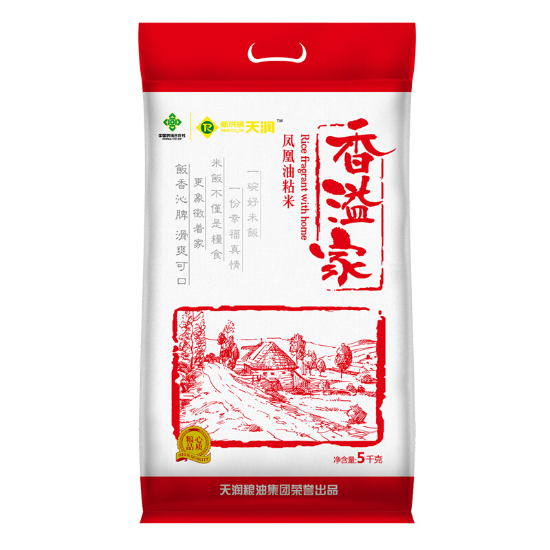 NEW CO-OP TIANRUN 新供销天润 香溢家 凤凰油粘米 5kg 23.28元
