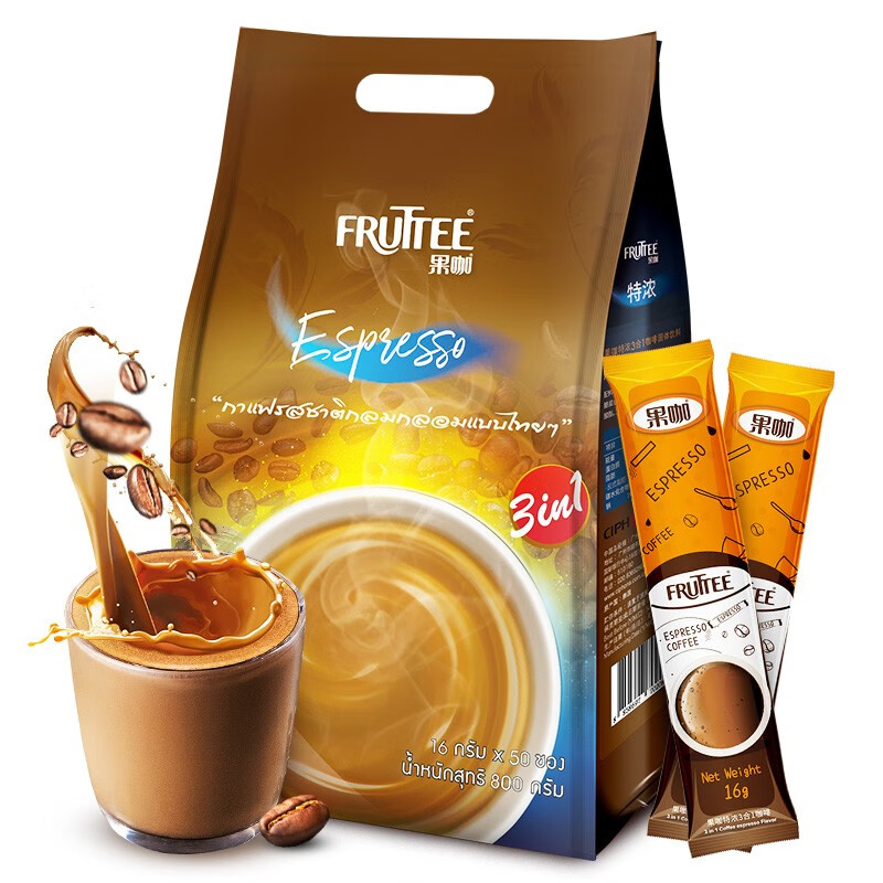 FRUTTEE 果咖 泰国原装进口 速溶咖啡（16g*30条） 券后12.91元