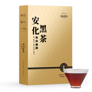 PLUS会员：七春 安化黑茶1000g 6年陈金花茯茶砖茶天尖天茯茶叶礼盒自己喝
