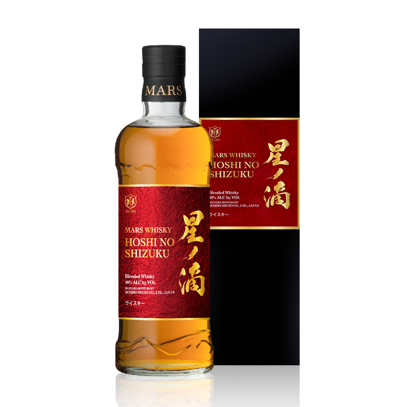 本坊酒造 原裝進口 貫津 星之滴紅標(biāo) 40%vol調(diào)和型威士忌 700ml 禮盒裝 券后150元