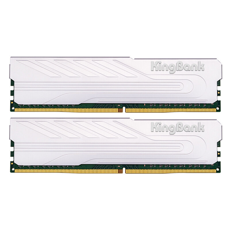 KINGBANK 金百达 银爵系列 DDR4 3200MHz 台式机内存 马甲条 银色 16GB 8GBx2 券后180元