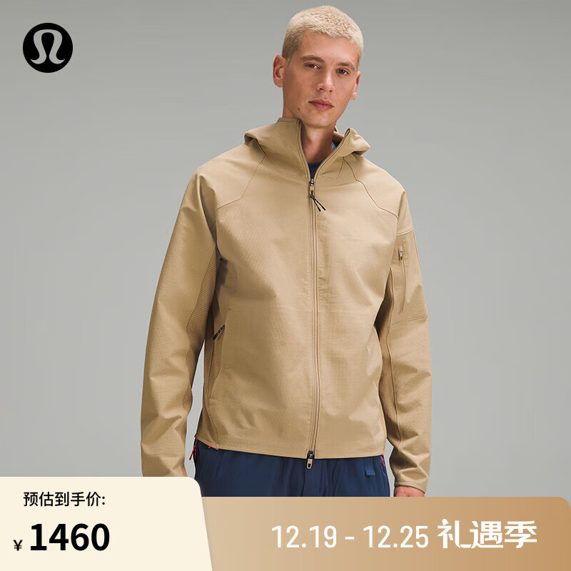 lululemon 丨Wool-Blend 男士羊毛混纺拉链连帽衫 LM3EX1S 沙漠沙色 M 1480元