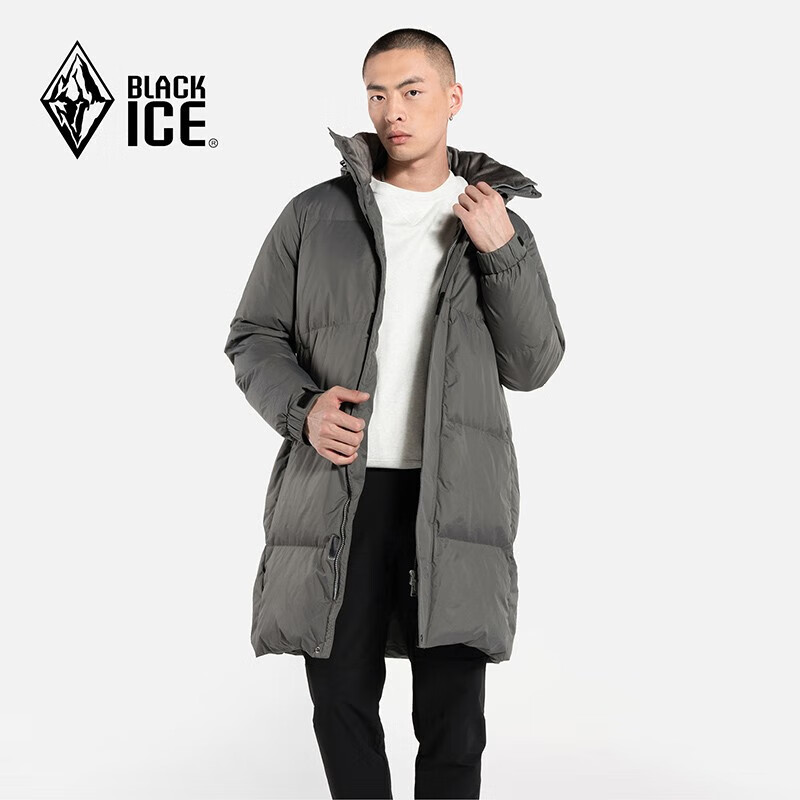 BLACKICE 黑冰 男士中長(zhǎng)款羽絨服 F8924051M 券后539元