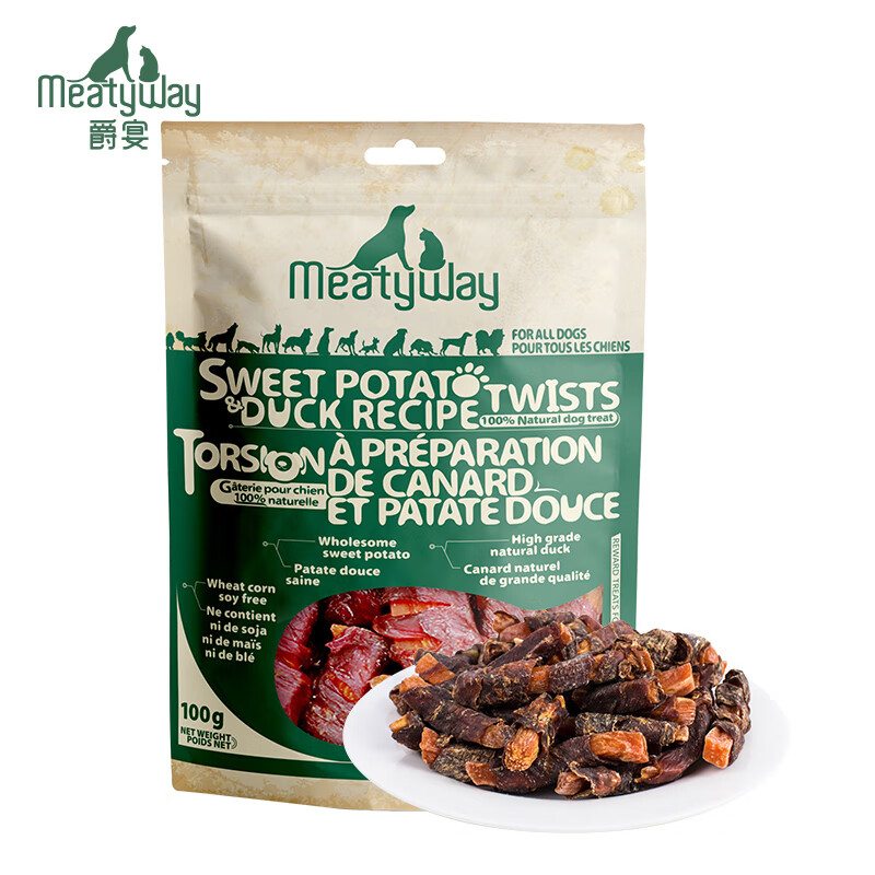 Meatyway 爵宴 鸭肉甘薯卷100g 25.02元