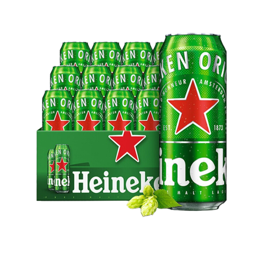 喜力 Heineken 喜力 经典 11.4ºP 黄啤 500ml*12听 券后64元