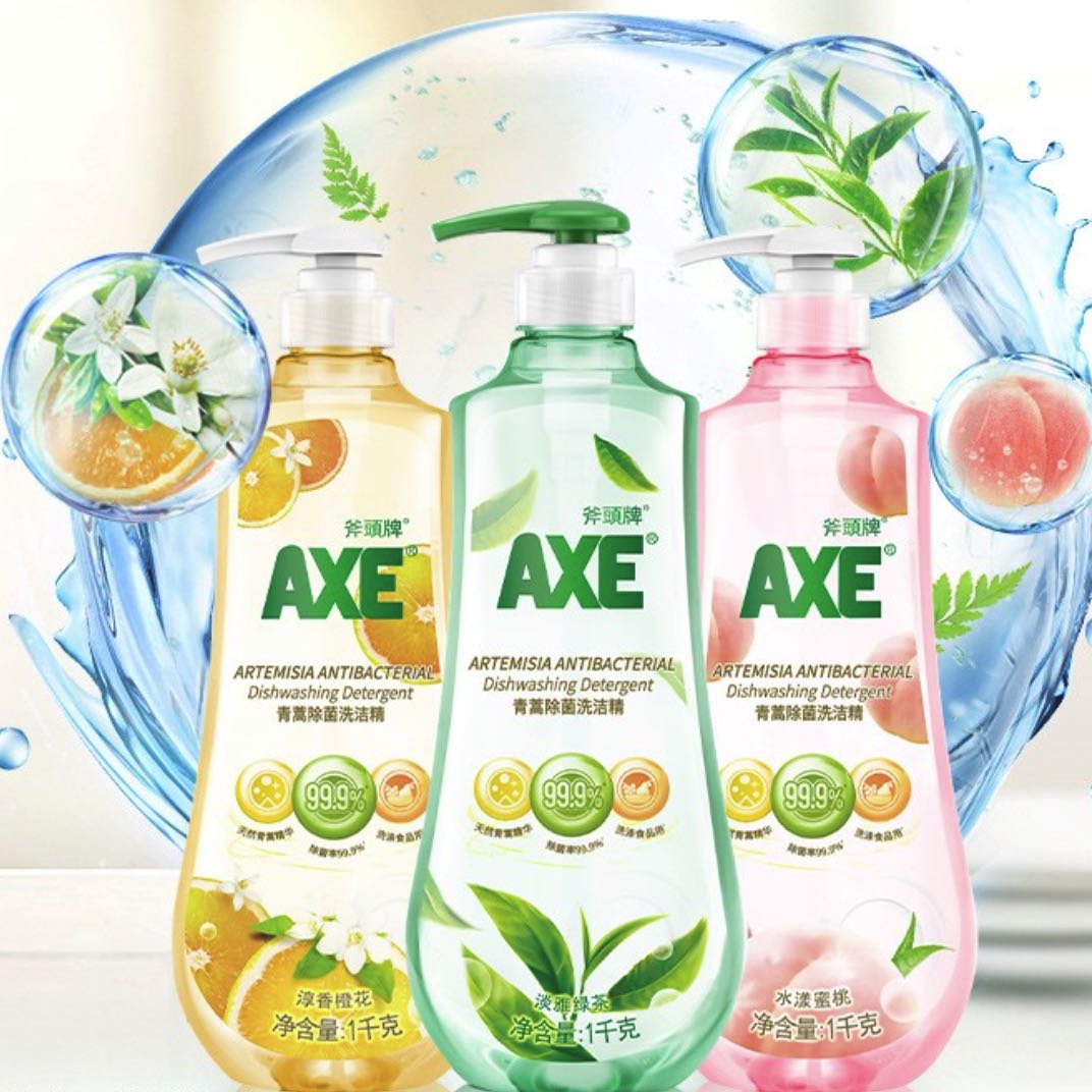 AXE 斧头 青蒿除菌洗洁精 1kg 橙花醇香 券后7.9元