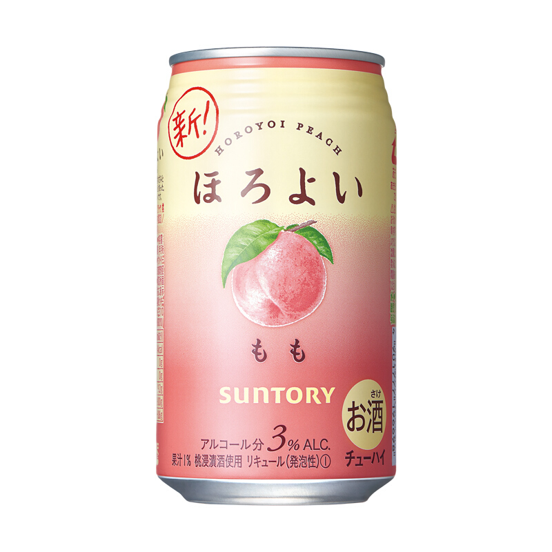 HOROYOI 和樂怡 三得利果酒 白桃口味 350ml*6罐裝 雞尾酒低度甜酒女士微醺酒送禮 67.2元