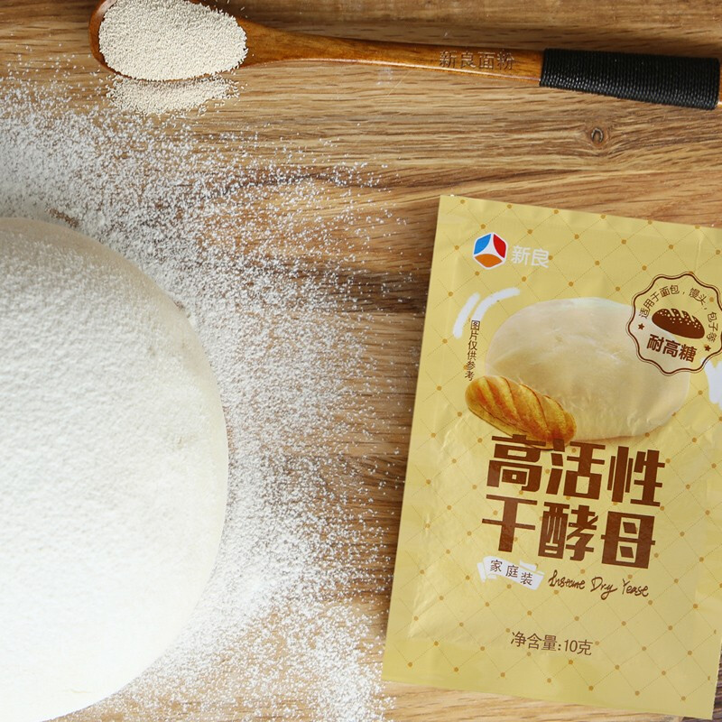 新良 高活性耐高糖酵母粉 烘焙原料 包子馒头面包用发酵粉10g*12袋 14.4元