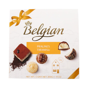 Belgian 白丽人 比利时进口 提拉米苏巧克力200g 生日礼物礼盒送女友