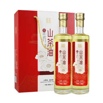 东茶 纯正山茶油500ml*2礼盒 食用 油茶籽油 茶子油 福利 送礼