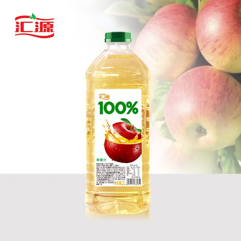 汇源 100%苹果汁 2000ml 11.92元