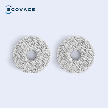 ECOVACS 科沃斯 配件水洗抹布适用于（X1,X2,T20 型号,T10OMNI,T10 TURBO）2对装（4片）