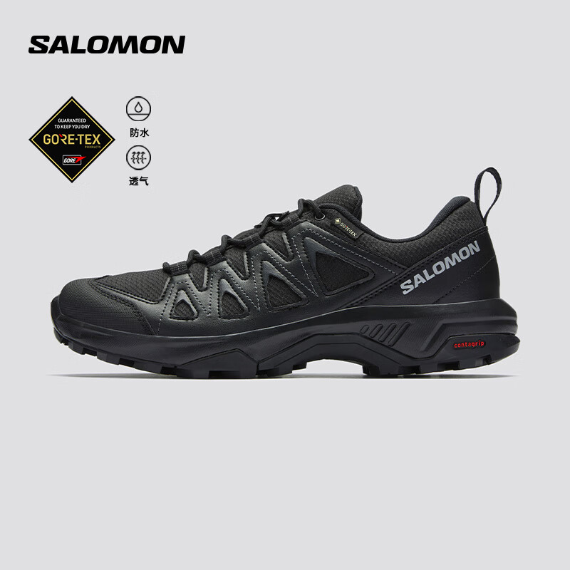salomon 萨洛蒙 男款 户外运动舒适透气防水减震防护徒步鞋 X BRAZE GTX 黑色 471804 8.5 (42 2/3) 678元
