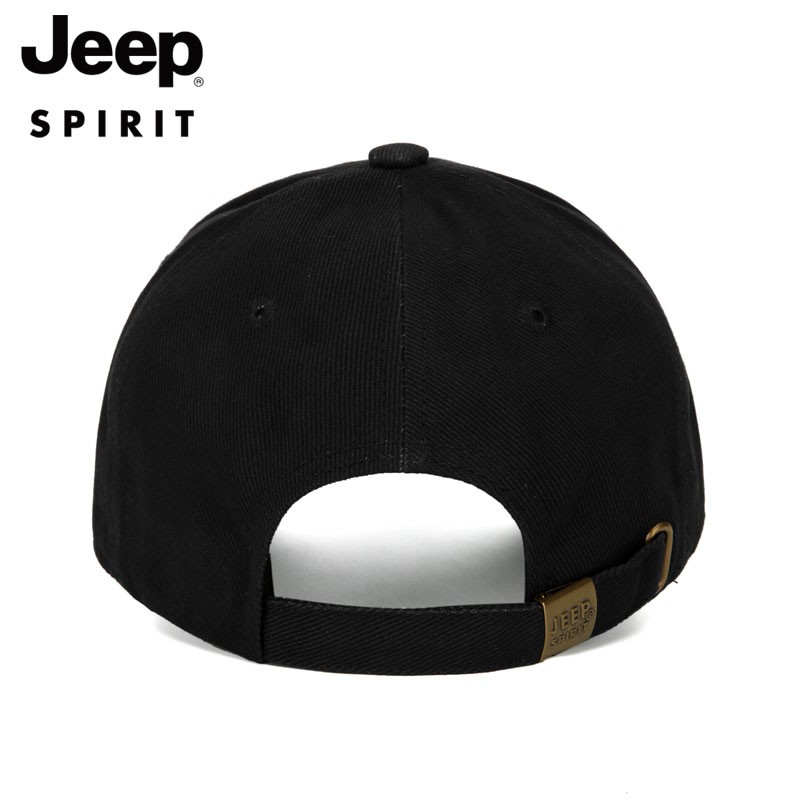 限移动端：Jeep 吉普 男士经典棒球帽 A0152 黑色 48元