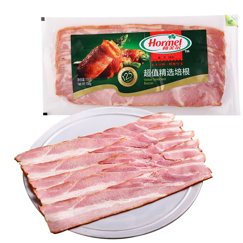 Hormel 荷美尔 超值精选培根 150g 券后10.75元